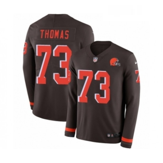 Youth Nike Cleveland Browns 73 Joe Thomas Limited Brown Therma Long Sleeve NFL Jersey Youth Nike Cleveland Browns 73 Joe Thomas Limited Brown Therma Long Sleeve NFL Jersey