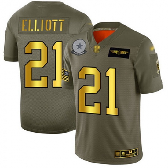 Cowboys 21 Ezekiel Elliott Camo Gold Men Stitched Football Limited 2019 Salute To Service Jersey Cowboys 21 Ezekiel Elliott Camo Gold Men Stitched Football Limited 2019 Salute To Service Jersey