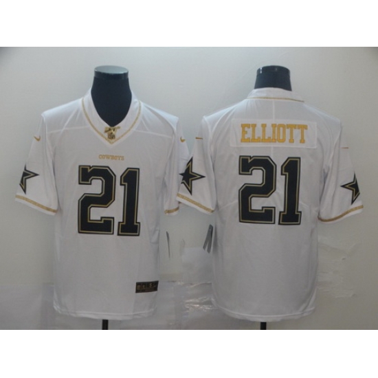 Cowboys 21 Ezekiel Elliott White Gold Vapor Untouchable Limited Jersey Cowboys 21 Ezekiel Elliott White Gold Vapor Untouchable Limited Jersey