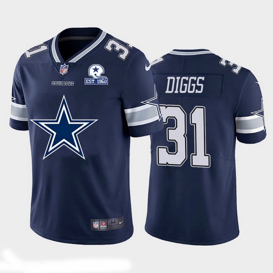 Dallas Cowboys 31 Trevon Diggs Navy Blue Men Nike Big Team Logo With Established In 1960 Patch Vapor Limited NFL Jersey Dallas Cowboys 31 Trevon Diggs Navy Blue Men Nike Big Team Logo With Established In 1960 Patch Vapor Limited NFL Jersey