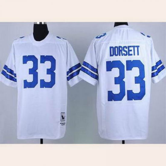 Dallas Cowboys 33 DORSETT throwback white jersey Dallas Cowboys 33 DORSETT throwback white jersey