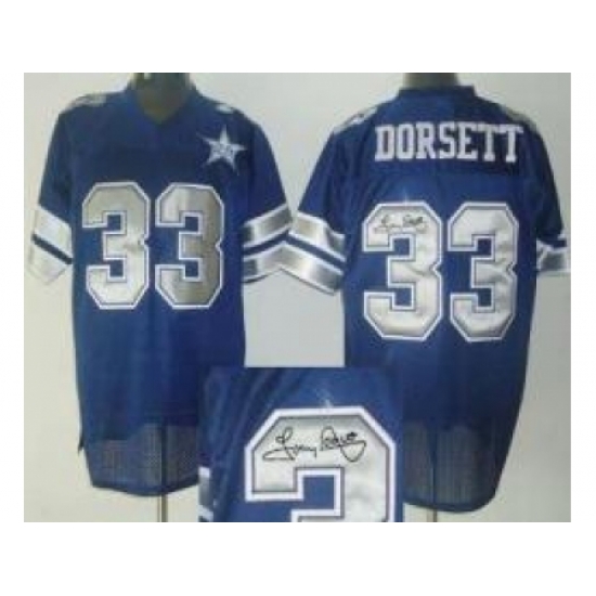 Dallas Cowboys 33 Tony Dorsett Blue 25TH Patch Throwback M&N Signed NFL Jerseys Dallas Cowboys 33 Tony Dorsett Blue 25TH Patch Throwback M&N Signed NFL Jerseys