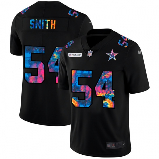 Dallas Cowboys 54 Jaylon Smith Men Nike Multi Color Black 2020 NFL Crucial Catch Vapor Untouchable Limited Jersey Dallas Cowboys 54 Jaylon Smith Men Nike Multi Color Black 2020 NFL Crucial Catch Vapor Untouchable Limited Jersey