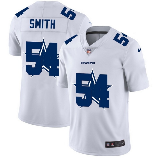 Dallas Cowboys 54 Jaylon Smith White Men Nike Team Logo Dual Overlap Limited NFL Jersey Dallas Cowboys 54 Jaylon Smith White Men Nike Team Logo Dual Overlap Limited NFL Jersey