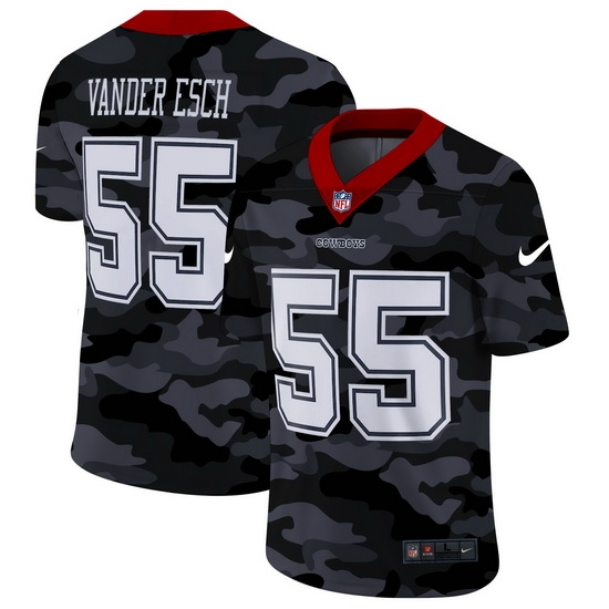 Dallas Cowboys 55 Leighton Vander Esch Men Nike 2020 Black CAMO Vapor Untouchable Limited Stitched NFL Jersey Dallas Cowboys 55 Leighton Vander Esch Men Nike 2020 Black CAMO Vapor Untouchable Limited Stitched NFL Jersey