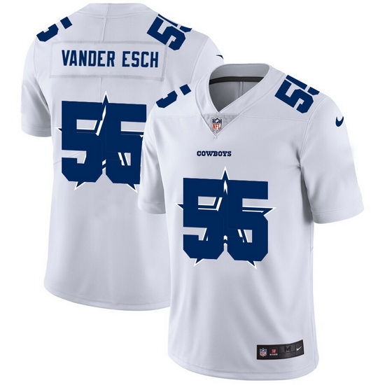 Dallas Cowboys 55 Leighton Vander Esch White Men Nike Team Logo Dual Overlap Limited NFL Jersey Dallas Cowboys 55 Leighton Vander Esch White Men Nike Team Logo Dual Overlap Limited NFL Jersey