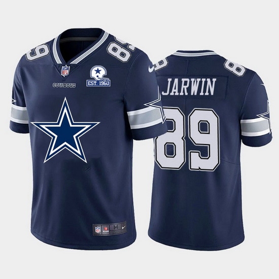 Dallas Cowboys 89 Blake Jarwin Navy Blue Men Nike Big Team Logo With Established In 1960 Patch Vapor Limited NFL Jersey Dallas Cowboys 89 Blake Jarwin Navy Blue Men Nike Big Team Logo With Established In 1960 Patch Vapor Limited NFL Jersey