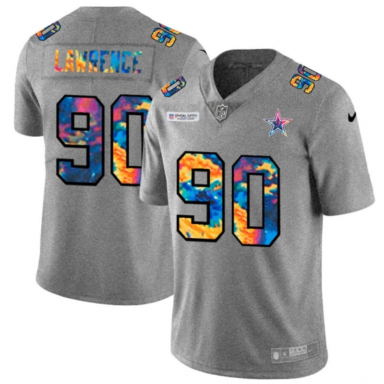 Dallas Cowboys 90 Demarcus Lawrence Men Nike Multi Color 2020 NFL Crucial Catch NFL Jersey Greyheather Dallas Cowboys 90 Demarcus Lawrence Men Nike Multi Color 2020 NFL Crucial Catch NFL Jersey Greyheather
