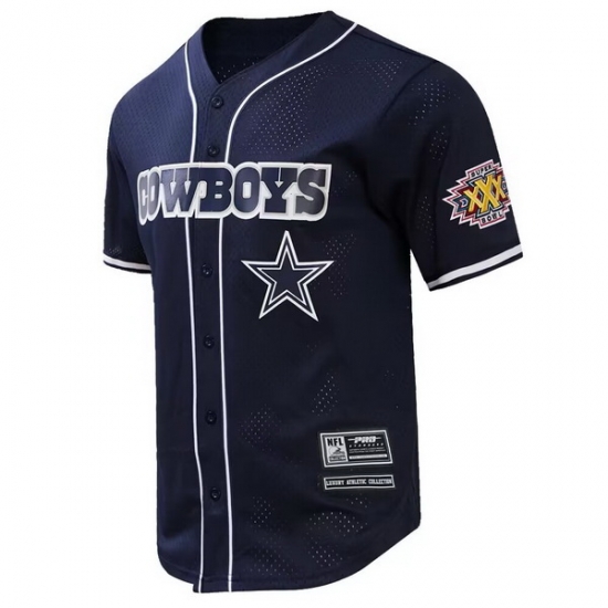 MEN NFL DALLAS COWBOYS LOGO CLASSIC MESH BUTTON UP SHIRT Navy MEN NFL DALLAS COWBOYS LOGO CLASSIC MESH BUTTON UP SHIRT Navy