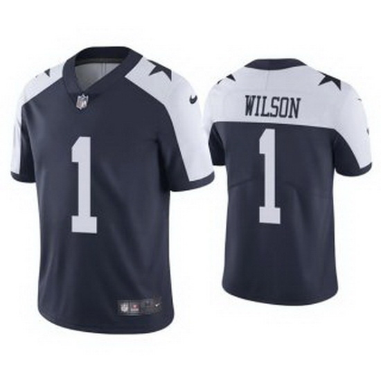 Men Dallas Cowboys 1 Cedrick Wilson Navy Thanksgiving Vapor Limited Stitched Jersey Men Dallas Cowboys 1 Cedrick Wilson Navy Thanksgiving Vapor Limited Stitched Jersey