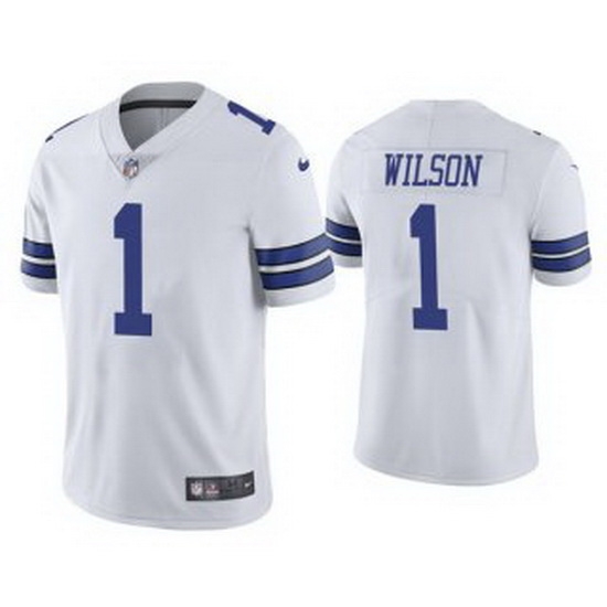 Men Dallas Cowboys 1 Cedrick Wilson White Vapor Limited Stitched Jersey Men Dallas Cowboys 1 Cedrick Wilson White Vapor Limited Stitched Jersey