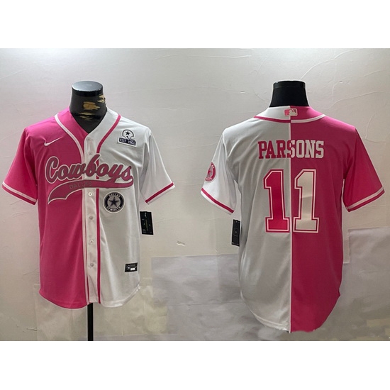 Men Dallas Cowboys 11 Micah Parsons 2024 Arctic white red Stitched Baseball Jersey 7 Men Dallas Cowboys 11 Micah Parsons 2024 Arctic white red Stitched Baseball Jersey 7