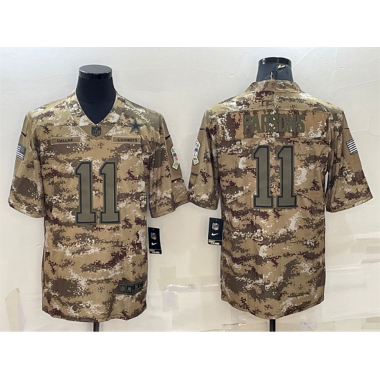 Men Dallas Cowboys 11 Micah Parsons Camo Salute To Service Stitched Jersey Men Dallas Cowboys 11 Micah Parsons Camo Salute To Service Stitched Jersey