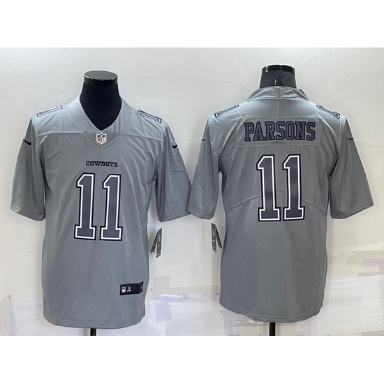 Men Dallas Cowboys 11 Micah Parsons Grey Atmosphere Fashion Stitched Jersey Men Dallas Cowboys 11 Micah Parsons Grey Atmosphere Fashion Stitched Jersey