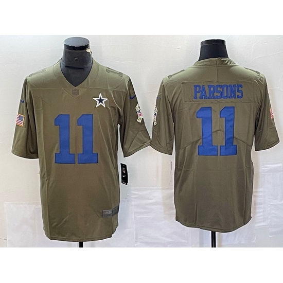 Men Dallas Cowboys 11 Micah Parsons Olive 2017 Salute To Service Limited Stitched Football Jersey Men Dallas Cowboys 11 Micah Parsons Olive 2017 Salute To Service Limited Stitched Football Jersey