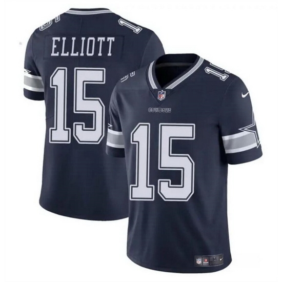 Men Dallas Cowboys 15 Ezekiel Elliott Navy Vapor Untouchable Limited Stitched Football Jersey Men Dallas Cowboys 15 Ezekiel Elliott Navy Vapor Untouchable Limited Stitched Football Jersey