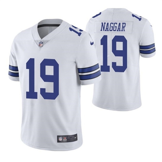 Men Dallas Cowboys 19 Chris Naggar White Vapor Limited Stitched Jersey Men Dallas Cowboys 19 Chris Naggar White Vapor Limited Stitched Jersey