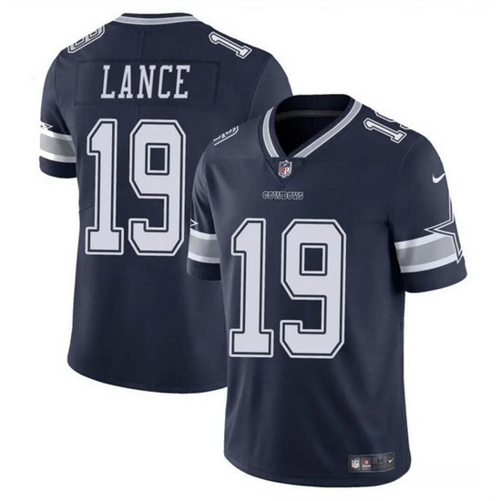 Men Dallas Cowboys 19 Trey Lance Navy Vapor Untouchable Limited Stitched Football Jersey Men Dallas Cowboys 19 Trey Lance Navy Vapor Untouchable Limited Stitched Football Jersey