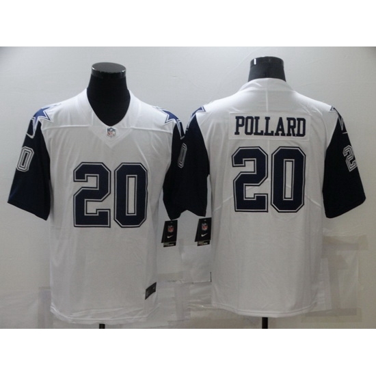 Men Dallas Cowboys 20 Tony Pollard 2021 White Thanksgiving Limited Stitched Jersey Men Dallas Cowboys 20 Tony Pollard 2021 White Thanksgiving Limited Stitched Jersey