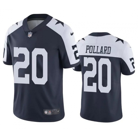 Men Dallas Cowboys 20 Tony Pollard Navy Color Rush Limited Stitched Jersey Men Dallas Cowboys 20 Tony Pollard Navy Color Rush Limited Stitched Jersey