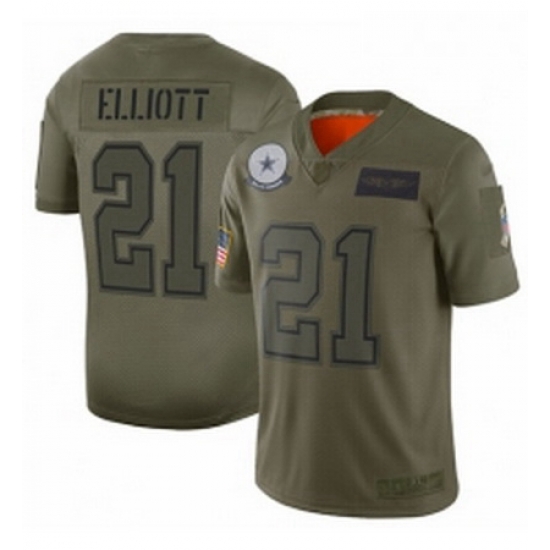 Men Dallas Cowboys 21 Ezekiel Elliott Limited Camo 2019 Salute to Service Football Jersey Men Dallas Cowboys 21 Ezekiel Elliott Limited Camo 2019 Salute to Service Football Jersey