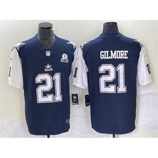 Men Dallas Cowboys 21 Stephon Gilmore Navy 2023 F U S E With 1960 Patch Vapor Limited Stitched Football Jersey Men Dallas Cowboys 21 Stephon Gilmore Navy 2023 F U S E With 1960 Patch Vapor Limited Stitched Football Jersey