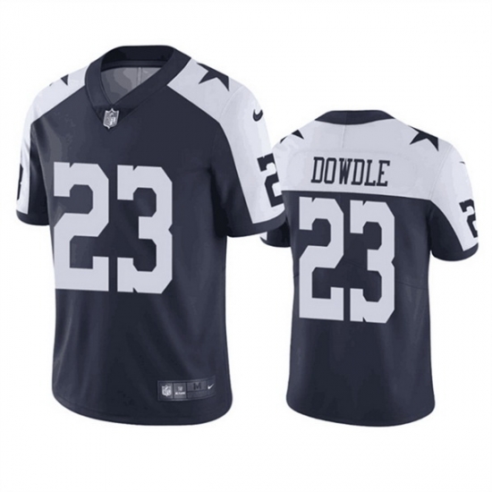 Men Dallas Cowboys 23 Rico Dowdle Navy White Thanksgiving Stitched Limited Football Jersey Men Dallas Cowboys 23 Rico Dowdle Navy White Thanksgiving Stitched Limited Football Jersey