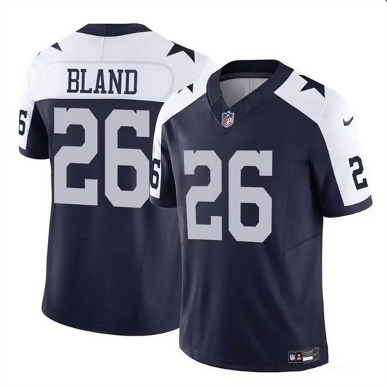 Men Dallas Cowboys 26 DaRon Bland Navy 2023 F U S E Thanksgiving Vapor Untouchable Limited Stitched Football Jersey Men Dallas Cowboys 26 DaRon Bland Navy 2023 F U S E Thanksgiving Vapor Untouchable Limited Stitched Football Jersey