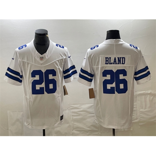 Men Dallas Cowboys 26 DaRon Bland White 2023 F U S E Vapor Untouchable Limited Stitched Football Jersey Men Dallas Cowboys 26 DaRon Bland White 2023 F U S E Vapor Untouchable Limited Stitched Football Jersey