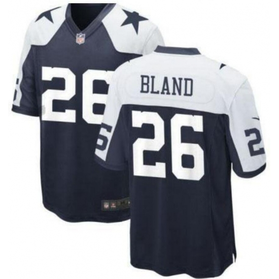 Men Dallas Cowboys 26 DaRon Bland White Navy Thanksgivens Vapor Limited Stitched Jersey Men Dallas Cowboys 26 DaRon Bland White Navy Thanksgivens Vapor Limited Stitched Jersey