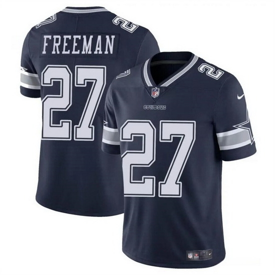 Men Dallas Cowboys 27 Royce Freeman Navy Vapor Untouchable Limited Stitched Football Jersey Men Dallas Cowboys 27 Royce Freeman Navy Vapor Untouchable Limited Stitched Football Jersey