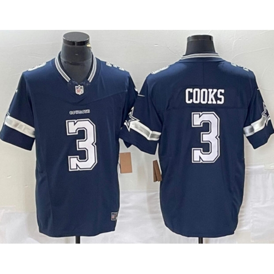 Men Dallas Cowboys #3 Brandin Cooks Blue Vapor Limited Stitched Jersey Men Dallas Cowboys #3 Brandin Cooks Blue Vapor Limited Stitched Jersey