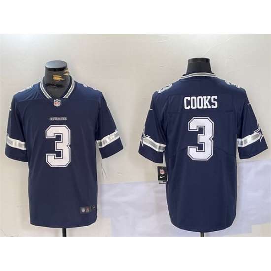 Men Dallas Cowboys 3 Brandin Cooks Navy Vapor Untouchable Limited Stitched Football Jersey Men Dallas Cowboys 3 Brandin Cooks Navy Vapor Untouchable Limited Stitched Football Jersey