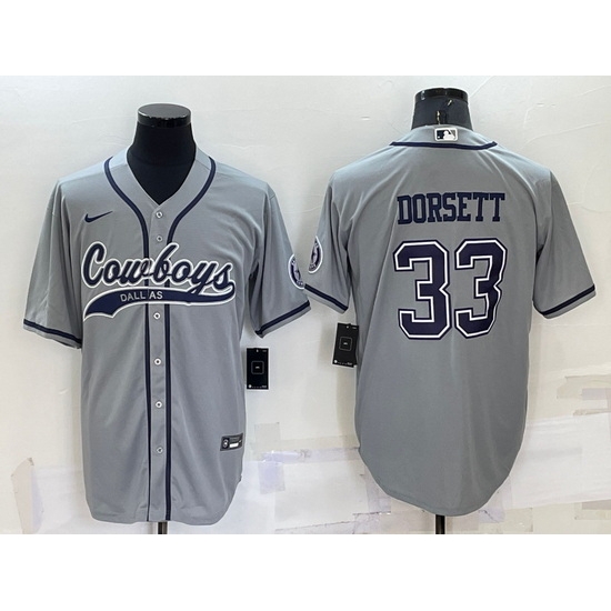 Men Dallas Cowboys 33 Tony Dorsett Grey Cool Base Stitched Baseball Jersey Men Dallas Cowboys 33 Tony Dorsett Grey Cool Base Stitched Baseball Jersey