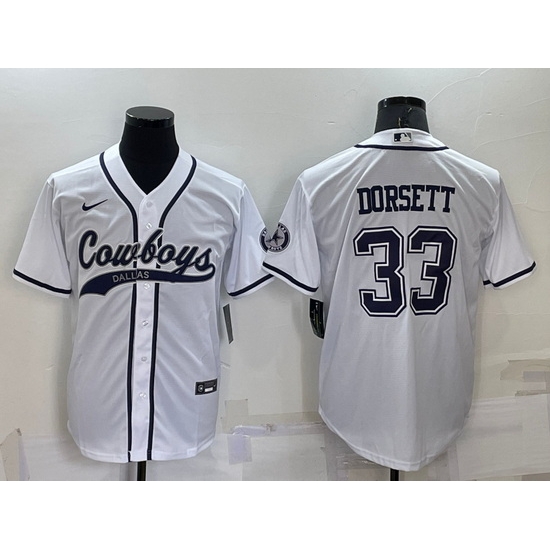 Men Dallas Cowboys 33 Tony Dorsett White Cool Base Stitched Baseball Jersey Men Dallas Cowboys 33 Tony Dorsett White Cool Base Stitched Baseball Jersey