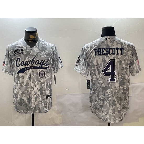 Men Dallas Cowboys 4 Dak Prescott 2024 Arctic Camo Salute To Service Stitched Baseball Jersey 3 Men Dallas Cowboys 4 Dak Prescott 2024 Arctic Camo Salute To Service Stitched Baseball Jersey 3