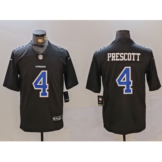 Men Dallas Cowboys 4 Dak Prescott Black Throwback Vapor Untouchable Limited Stitched Football Jersey Men Dallas Cowboys 4 Dak Prescott Black Throwback Vapor Untouchable Limited Stitched Football Jersey
