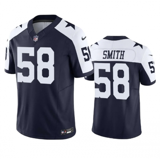 Men Dallas Cowboys 58 Mazi Smith Navy 2023 F U S E Vapor Limited Stitched Football Jersey Men Dallas Cowboys 58 Mazi Smith Navy 2023 F U S E Vapor Limited Stitched Football Jersey