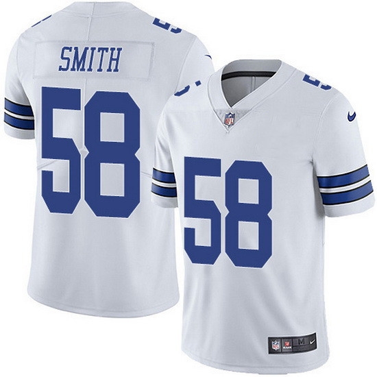 Men Dallas Cowboys 58 Mazi Smith White Vapor Untouchable Stitched Football Jersey Men Dallas Cowboys 58 Mazi Smith White Vapor Untouchable Stitched Football Jersey