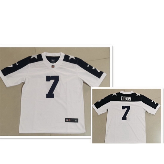 Men Dallas Cowboys 7 Trevon Diggs White Thanksgiving Vapor Untouchable Stitched NFL Nike Limited Jersey Men Dallas Cowboys 7 Trevon Diggs White Thanksgiving Vapor Untouchable Stitched NFL Nike Limited Jersey