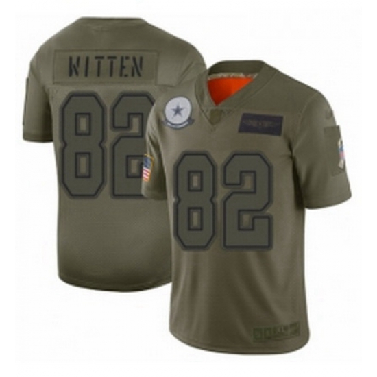 Men Dallas Cowboys 82 Jason Witten Limited Camo 2019 Salute to Service Football Jersey Men Dallas Cowboys 82 Jason Witten Limited Camo 2019 Salute to Service Football Jersey