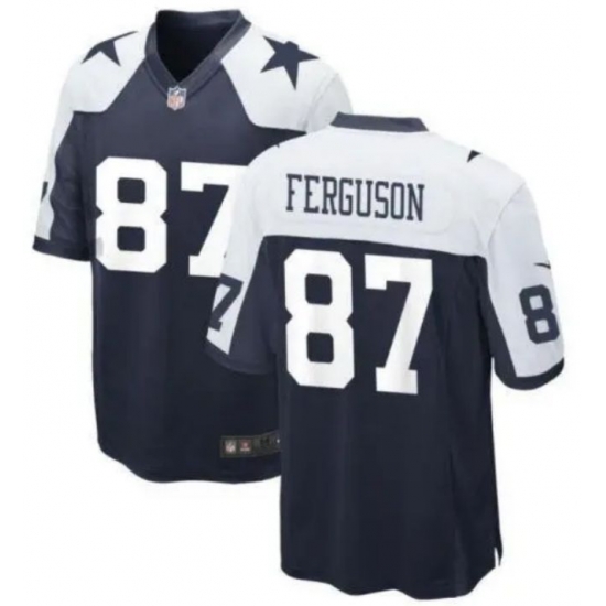 Men Dallas Cowboys 87 Jake Ferguson Navy vapor limited Stitched Jersey Men Dallas Cowboys 87 Jake Ferguson Navy vapor limited Stitched Jersey