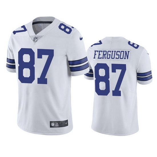 Men Dallas Cowboys 87 Jake Ferguson White Vapor Untouchable Limited Stitched Football Jersey Men Dallas Cowboys 87 Jake Ferguson White Vapor Untouchable Limited Stitched Football Jersey