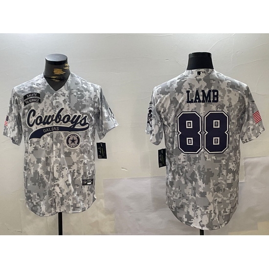Men Dallas Cowboys 88 CeeDee Lamb 2024 Arctic Camo Salute To Service Stitched Baseball Jersey 6 Men Dallas Cowboys 88 CeeDee Lamb 2024 Arctic Camo Salute To Service Stitched Baseball Jersey 6