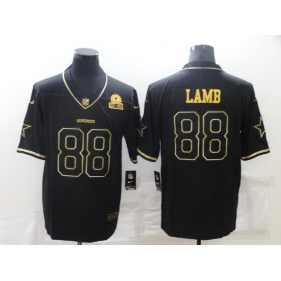 Men Dallas Cowboys 88 CeeDee Lamb Black Golden Edition Limited Stitched Jersey Men Dallas Cowboys 88 CeeDee Lamb Black Golden Edition Limited Stitched Jersey