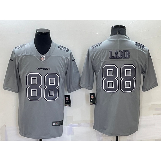 Men Dallas Cowboys 88 CeeDee Lamb Grey Atmosphere Fashion Stitched Jersey Men Dallas Cowboys 88 CeeDee Lamb Grey Atmosphere Fashion Stitched Jersey