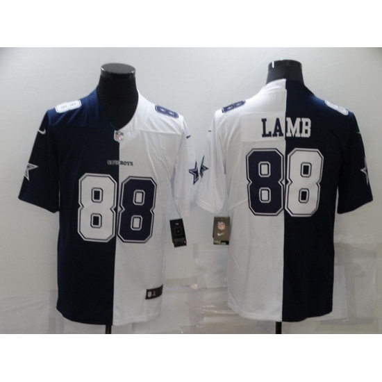 Men Dallas Cowboys 88 CeeDee Lamb Navy White Split Vapor Untouchable Limited Stitched Jersey Men Dallas Cowboys 88 CeeDee Lamb Navy White Split Vapor Untouchable Limited Stitched Jersey