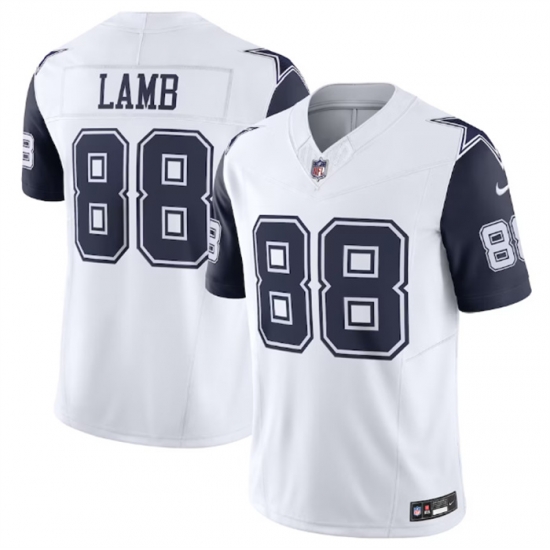 Men Dallas Cowboys 88 CeeDee Lamb White 2023 F U S E Vapor Limited Stitched Football Jersey Men Dallas Cowboys 88 CeeDee Lamb White 2023 F U S E Vapor Limited Stitched Football Jersey