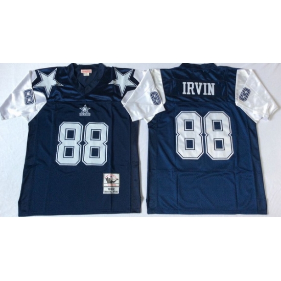 Men Dallas Cowboys 88 Michael Irvin Navy Thanksgiving M&N Throwback Jersey Men Dallas Cowboys 88 Michael Irvin Navy Thanksgiving M&N Throwback Jersey