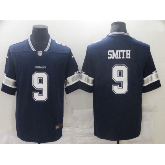 Men Dallas Cowboys 9 Smith Blue Nike Vapor Untouchable Limited 2021 NFL Jersey Men Dallas Cowboys 9 Smith Blue Nike Vapor Untouchable Limited 2021 NFL Jersey